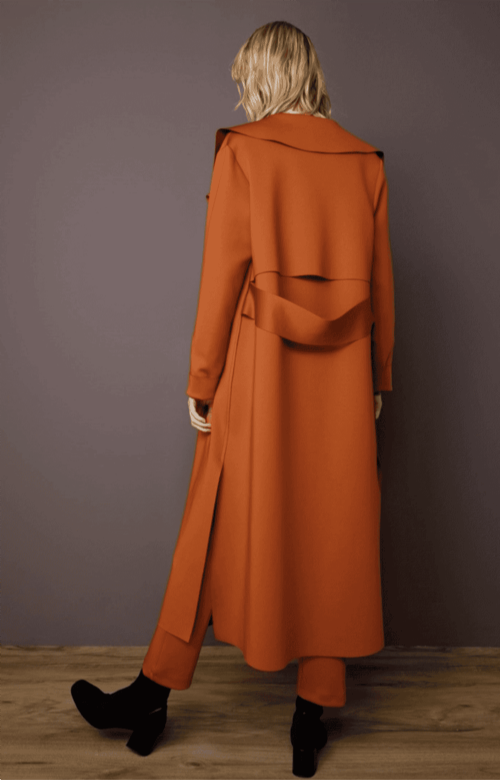 Noi Scuba Arkası Kemerli Ceket (ORANGE)